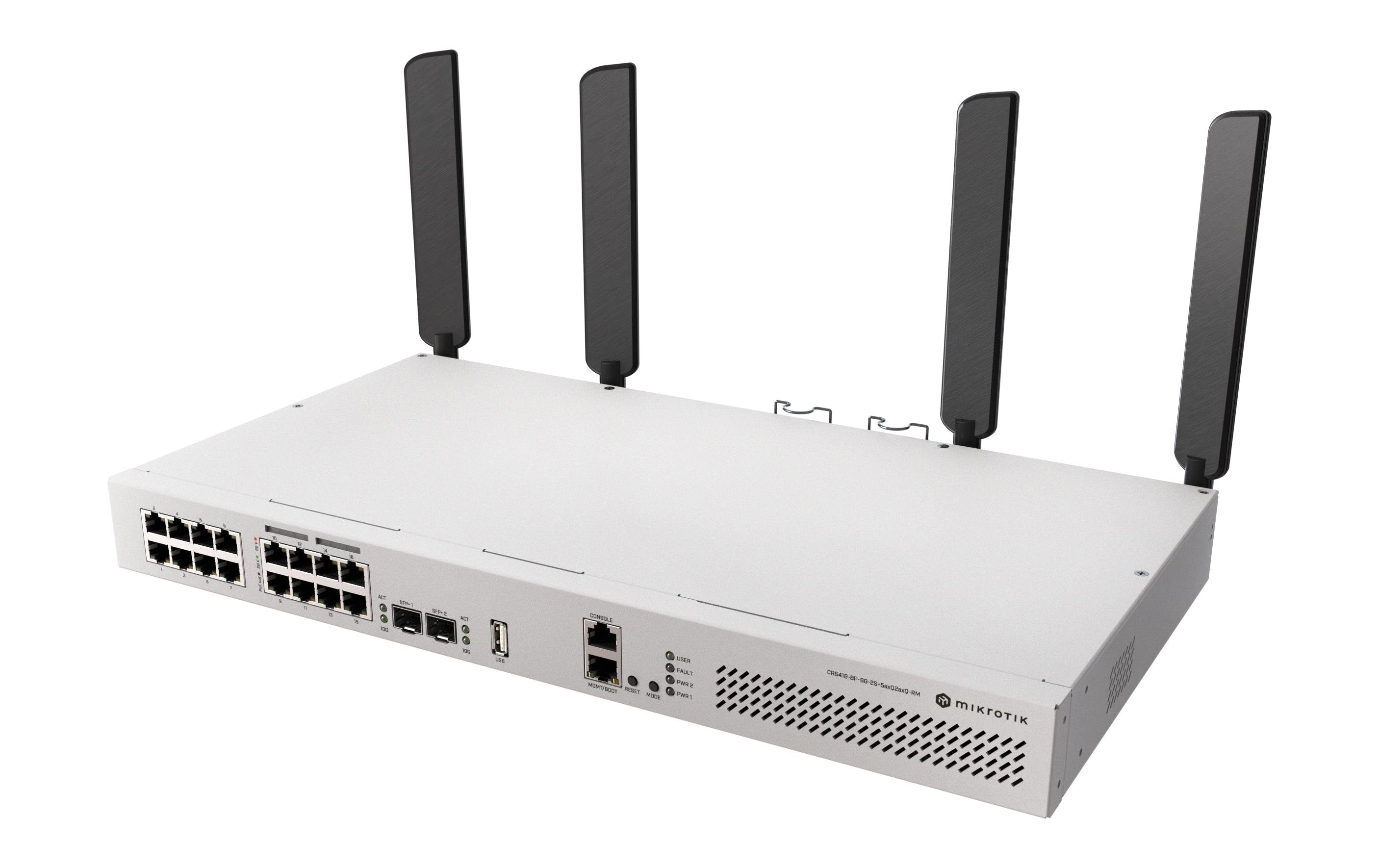 MikroTik CRS418-8P-8G-2S+5AXQ2AXQ-RM Switch