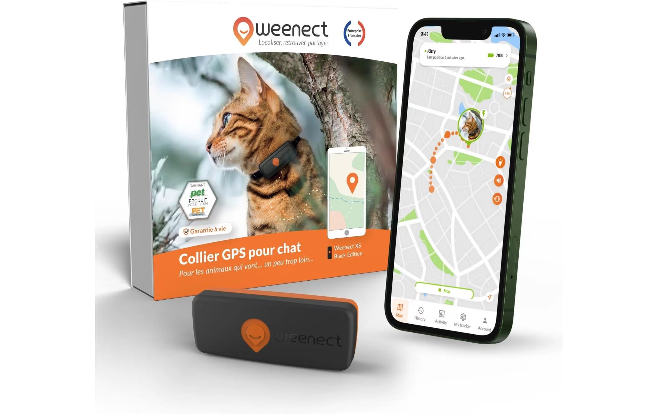Weenect GPS-Tracker für Katzen