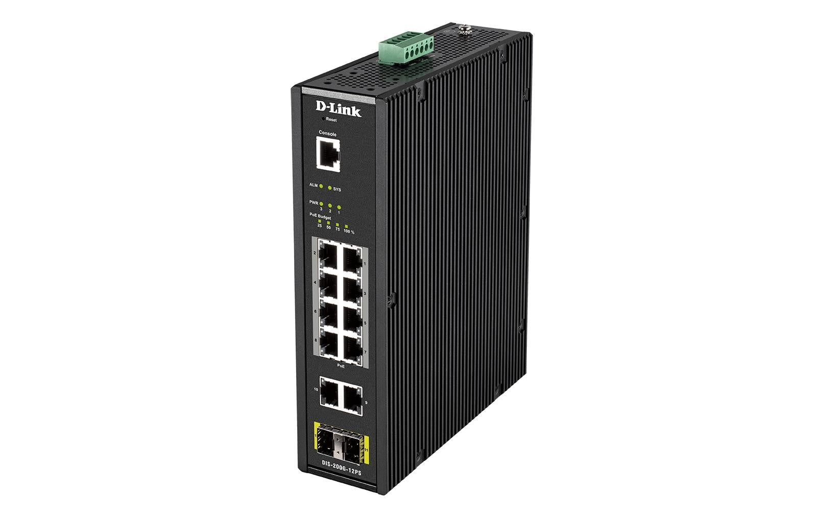 D-Link DIS-200G-12PS: Industrial PoE Switch