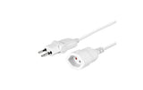 Klappstecker-Verlängerungskabel, 0.5m, ws