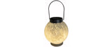 Dameco LED Solar Laterne Glas weiss