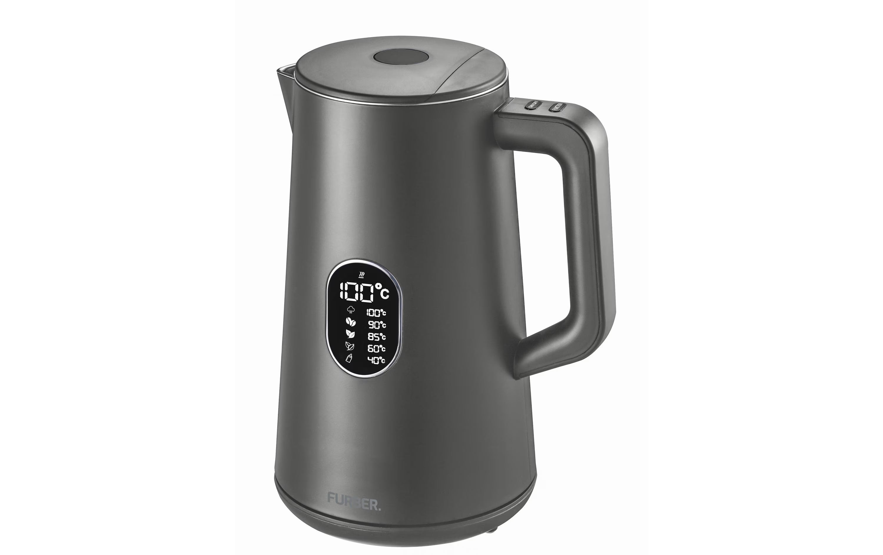 FURBER Wasserkocher Digital 1.5L Grau