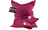 Lumaland Sitzsack 380l weinrot