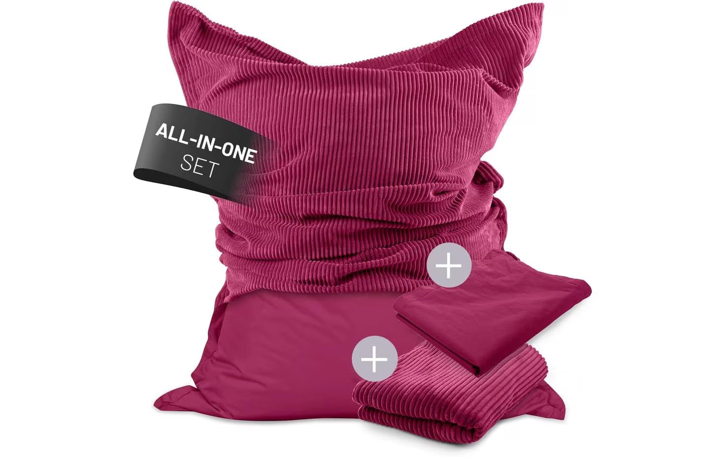 Lumaland Sitzsack 380l weinrot