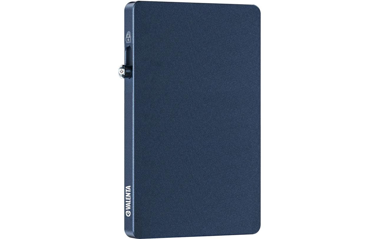VALENTA, CardCase Aluminium MagSafe Blau