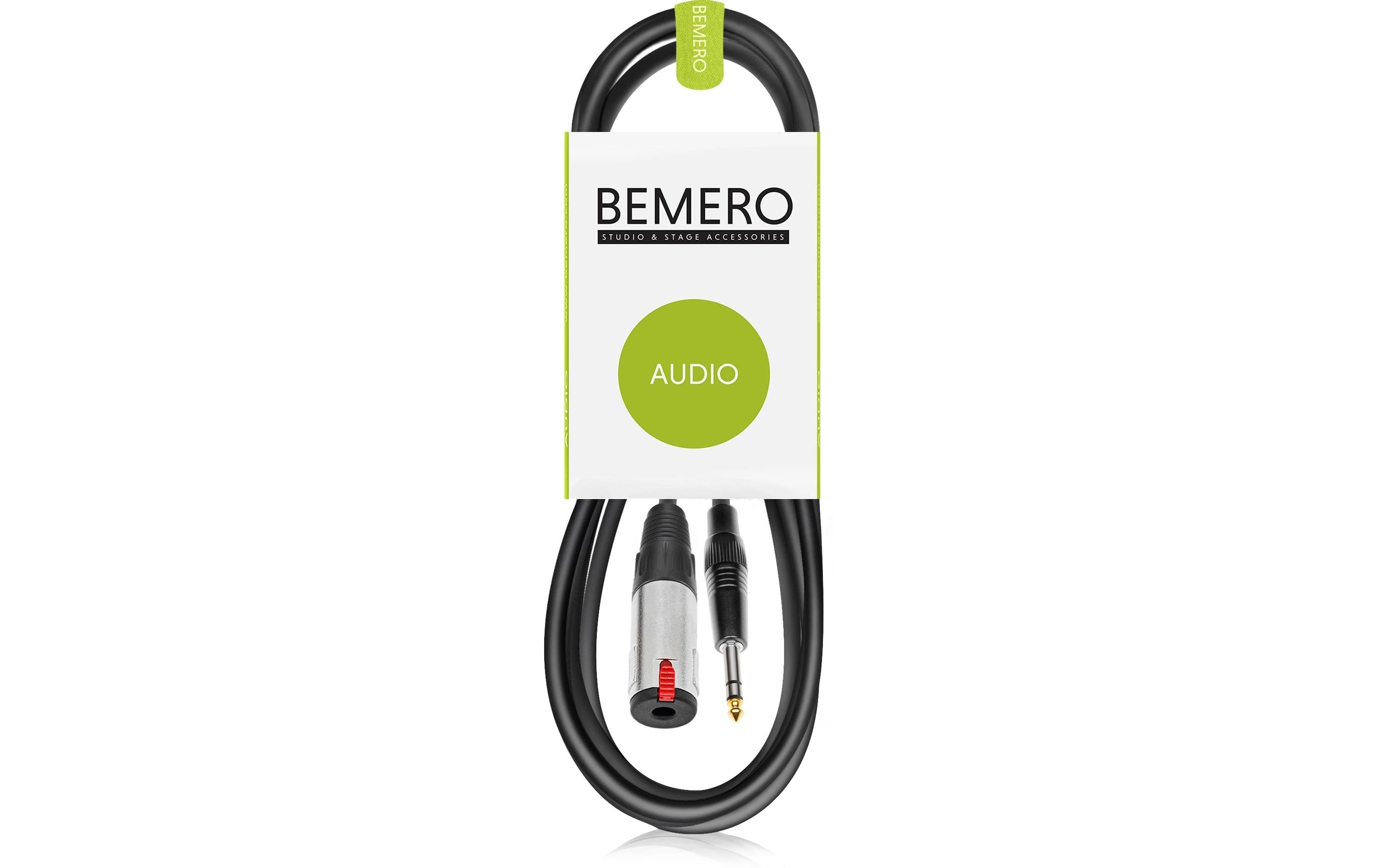 Bemero BAC5150-300BK 6.3 Klinke m+f 3m