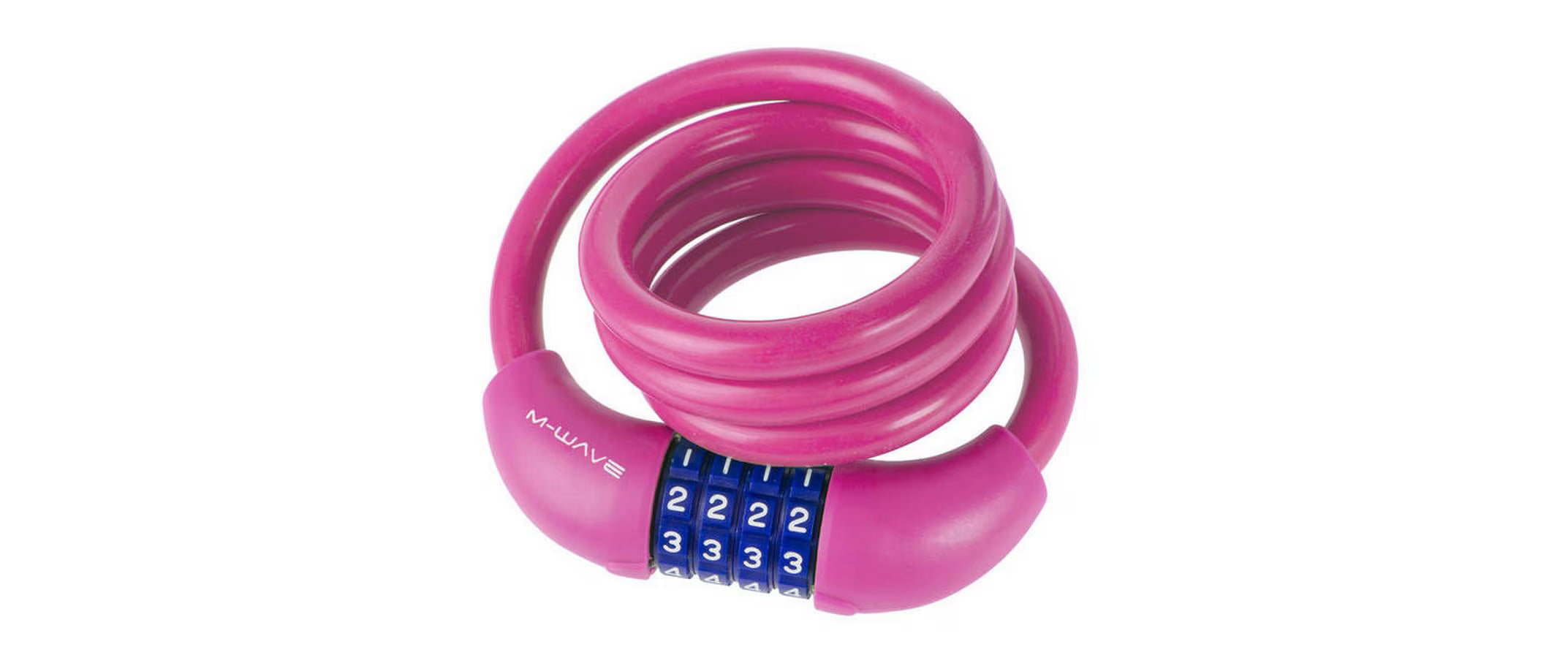 M-WAVE DS 12.10 S Spiralkabelschloss pink