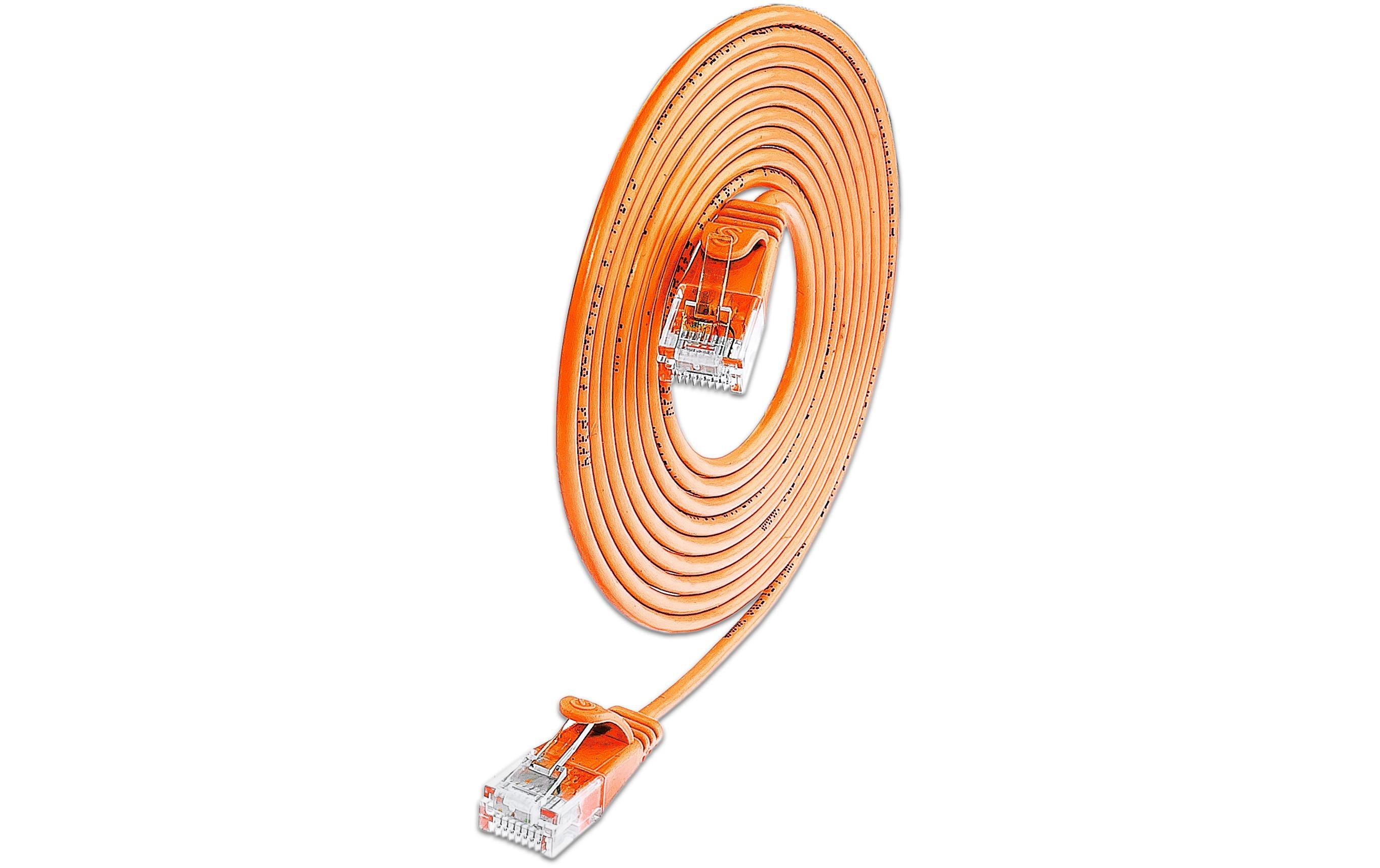 SLIM Patchkabel: U/UTP, 10m, orange