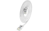 SLIM Patchkabel: U/UTP, 7.5m, weiss