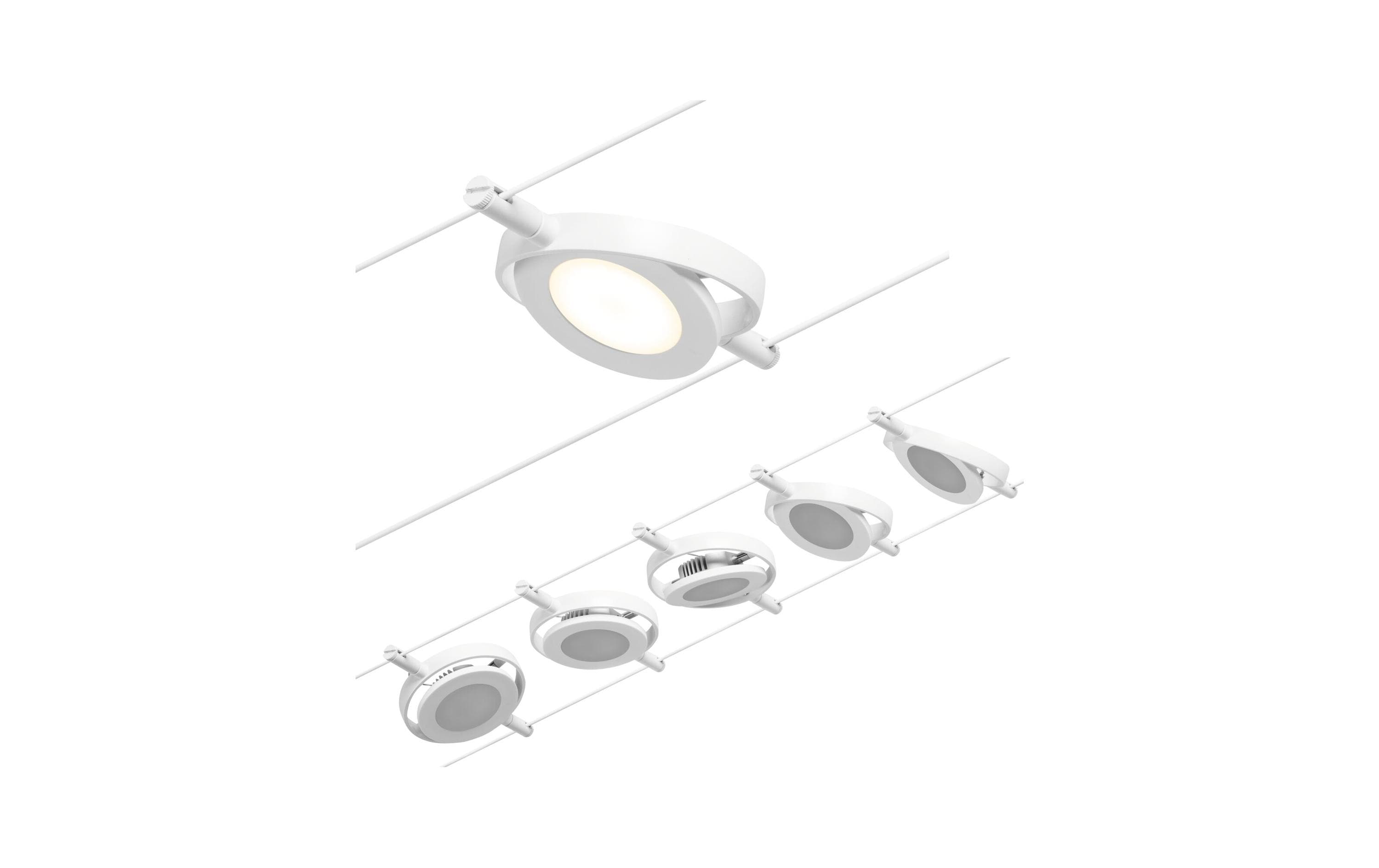 CorDuo LED Seilsystem RoundMac Basisset 5x