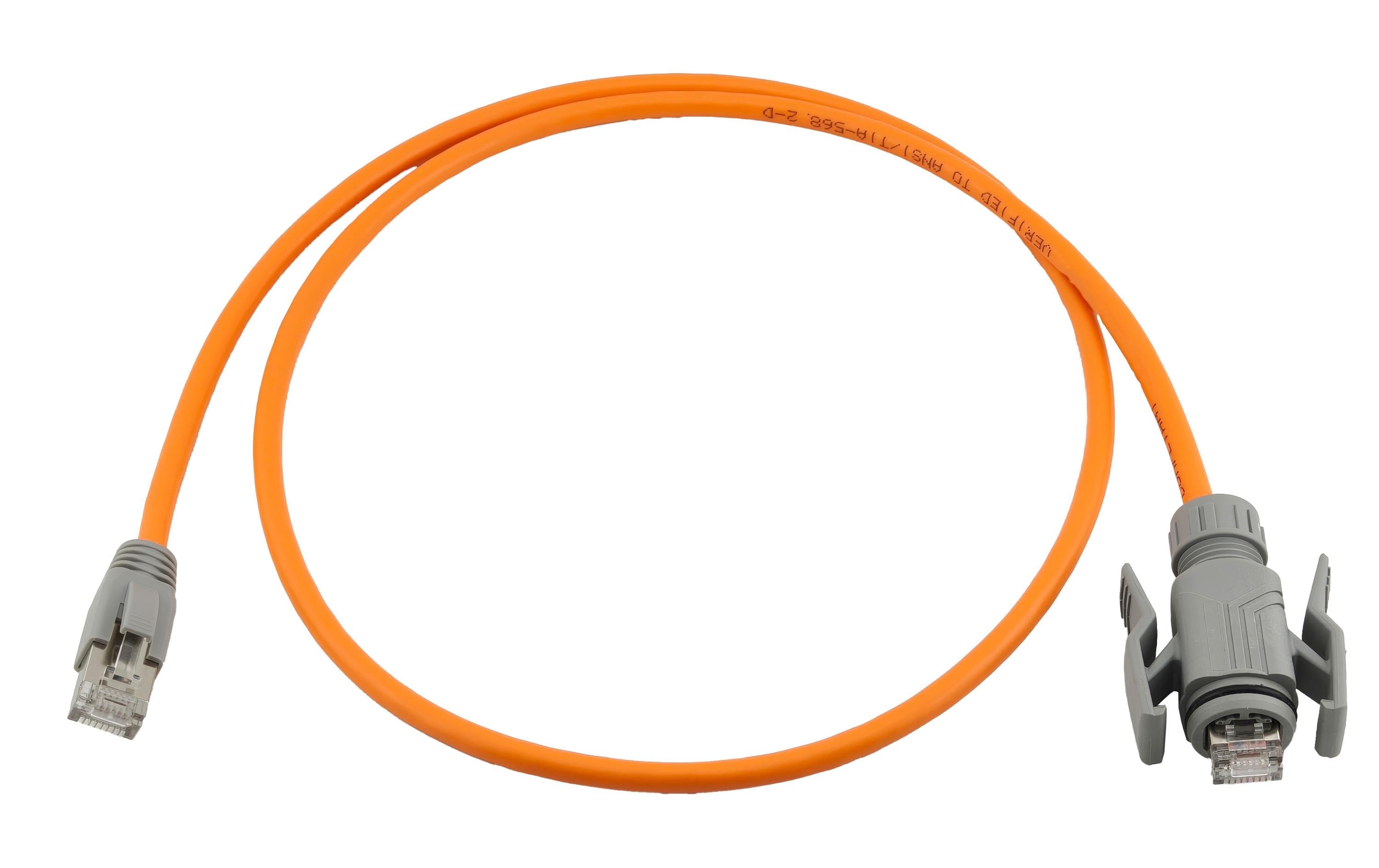 Wirewin Patchkabel: S/FTP, 1m, orange