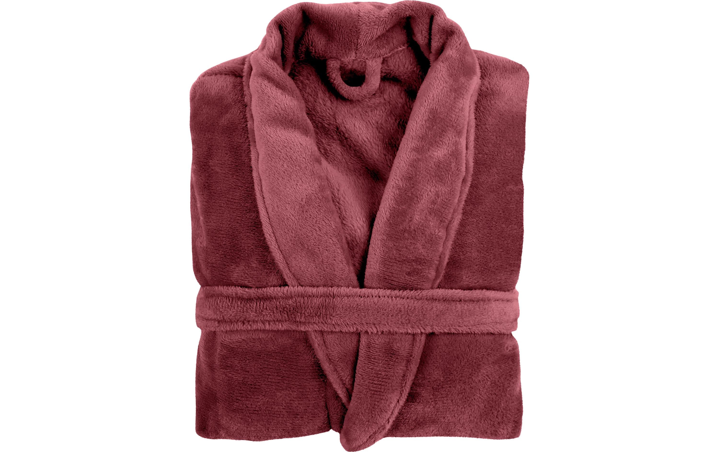Tiseco Bademantel COSY unisex bordeaux L/XL