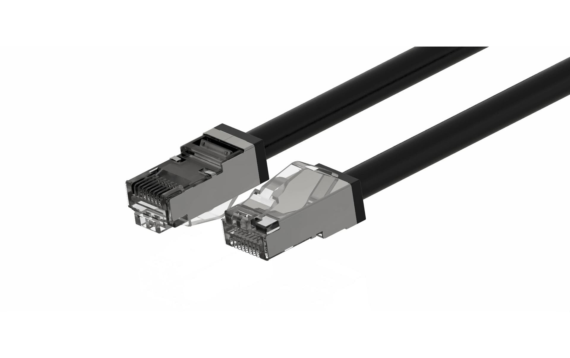 Wirewin Patchkabel: S/FTP, 30m, schwarz