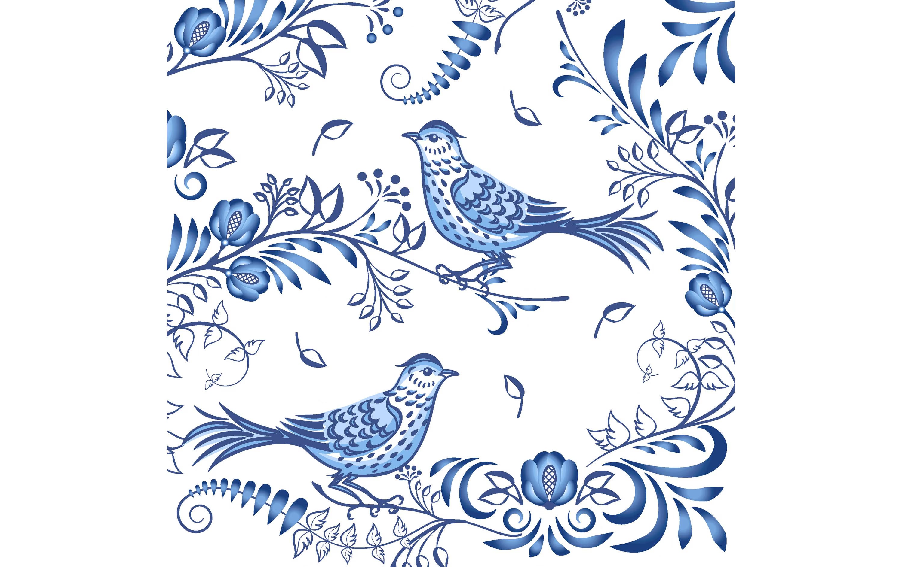Paper+Design Servietten Porcelain bird