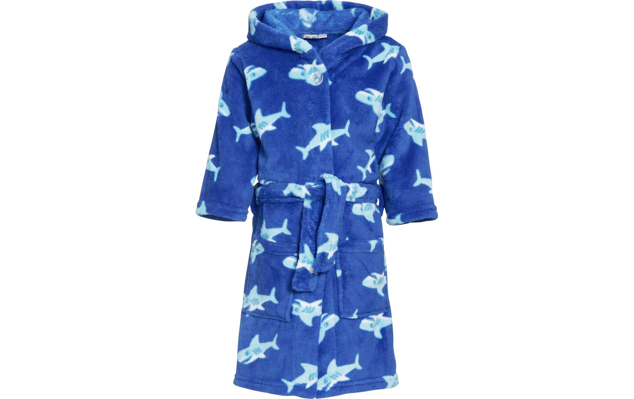 Playshoes Fleece-Bademantel Hai
