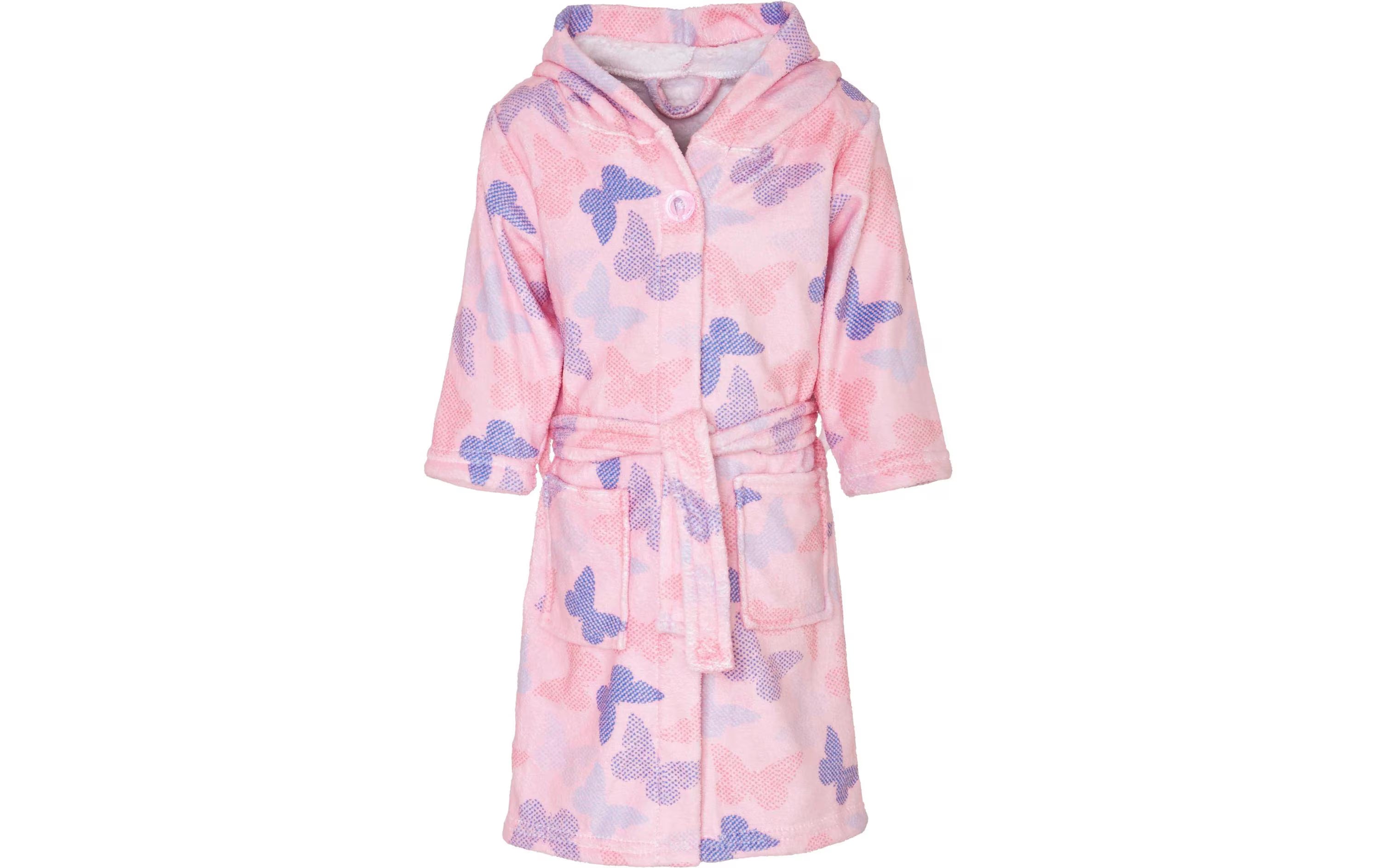 Playshoes Fleece-Bademantel Schmetterlinge