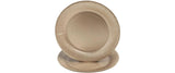 PRO nappe Einweg-Teller Gold metal, 10 Stk.