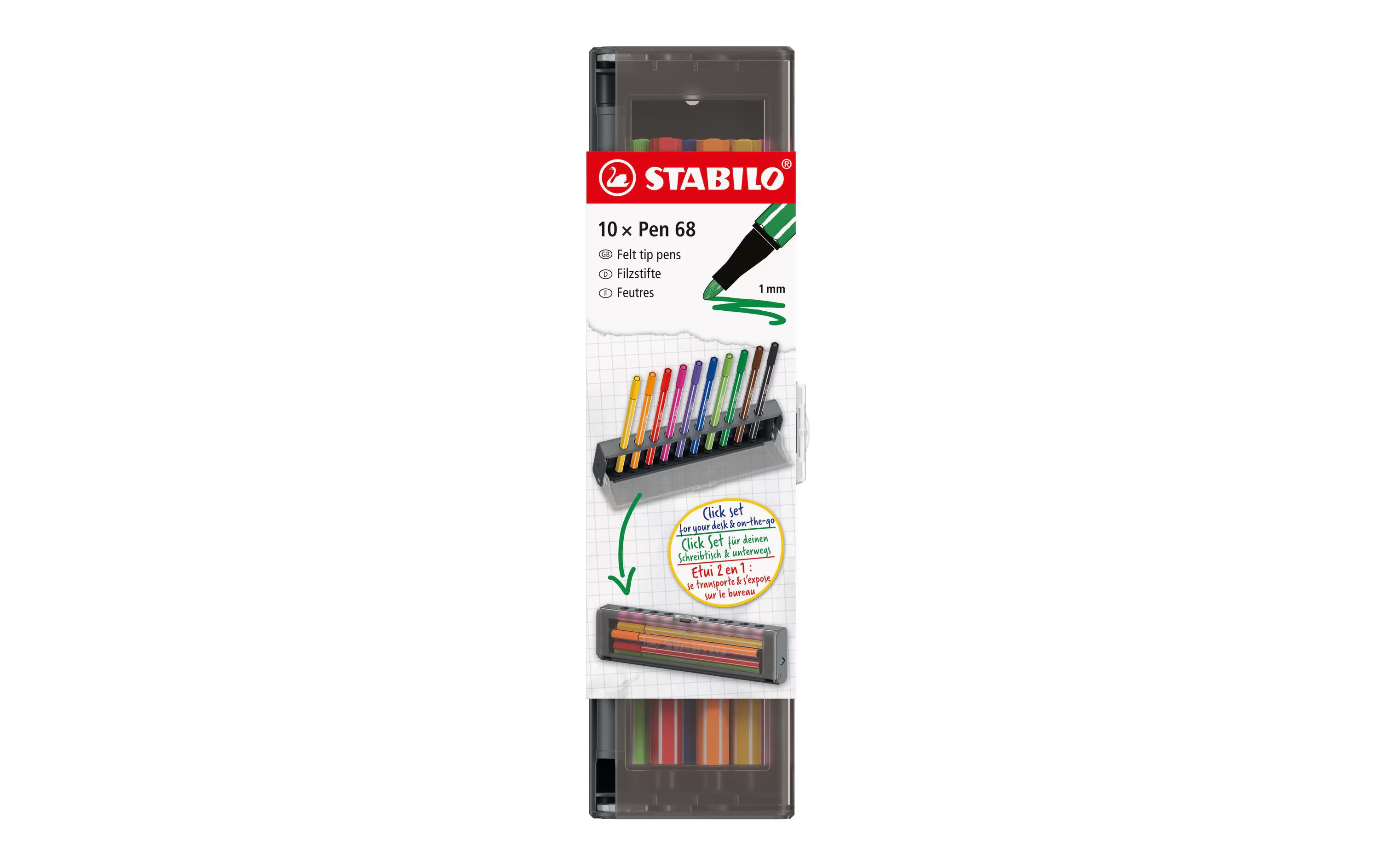 STABILO Pen 68 10er Klicketui