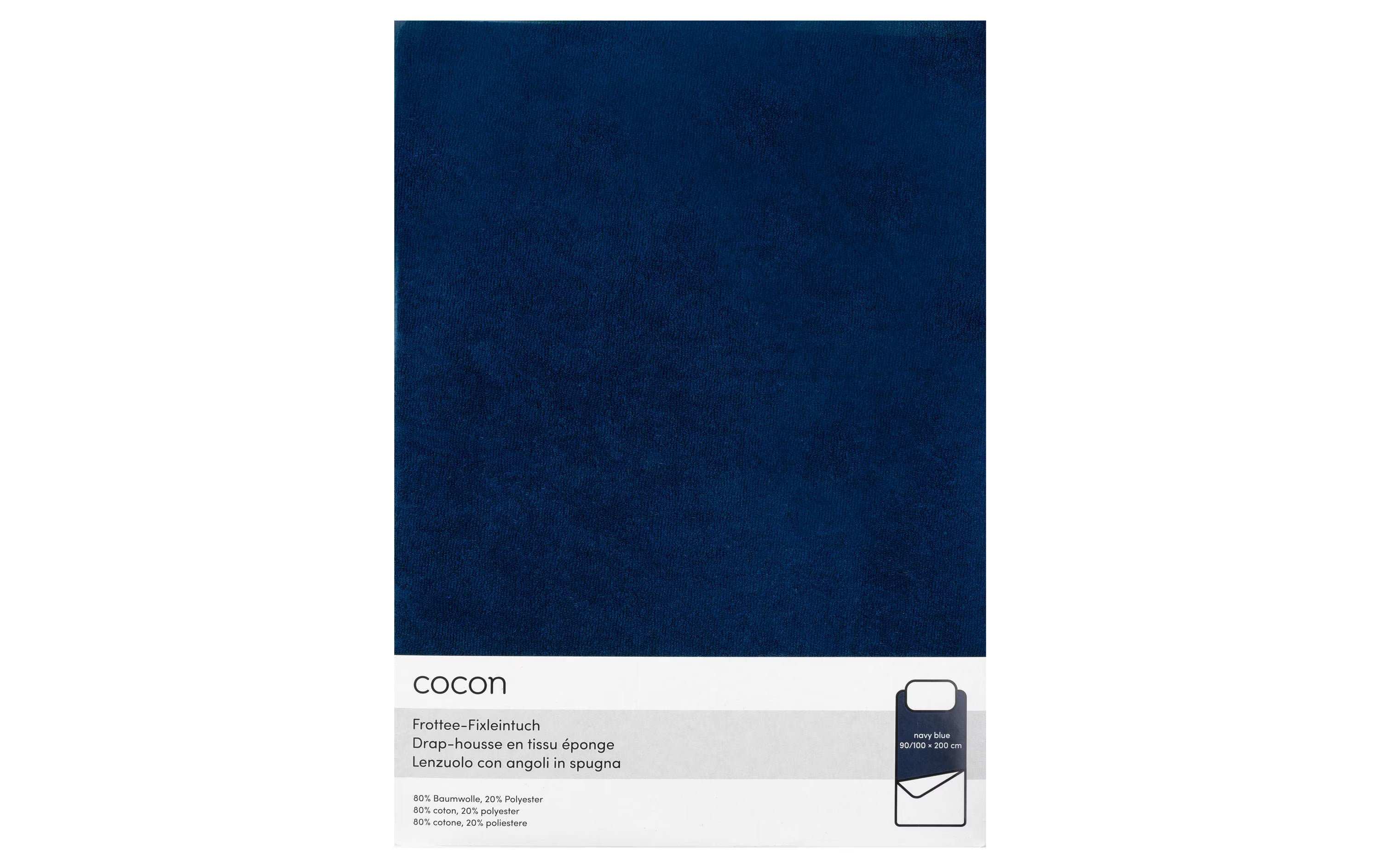 COCON Fixleintuch Frottee dunkelblau