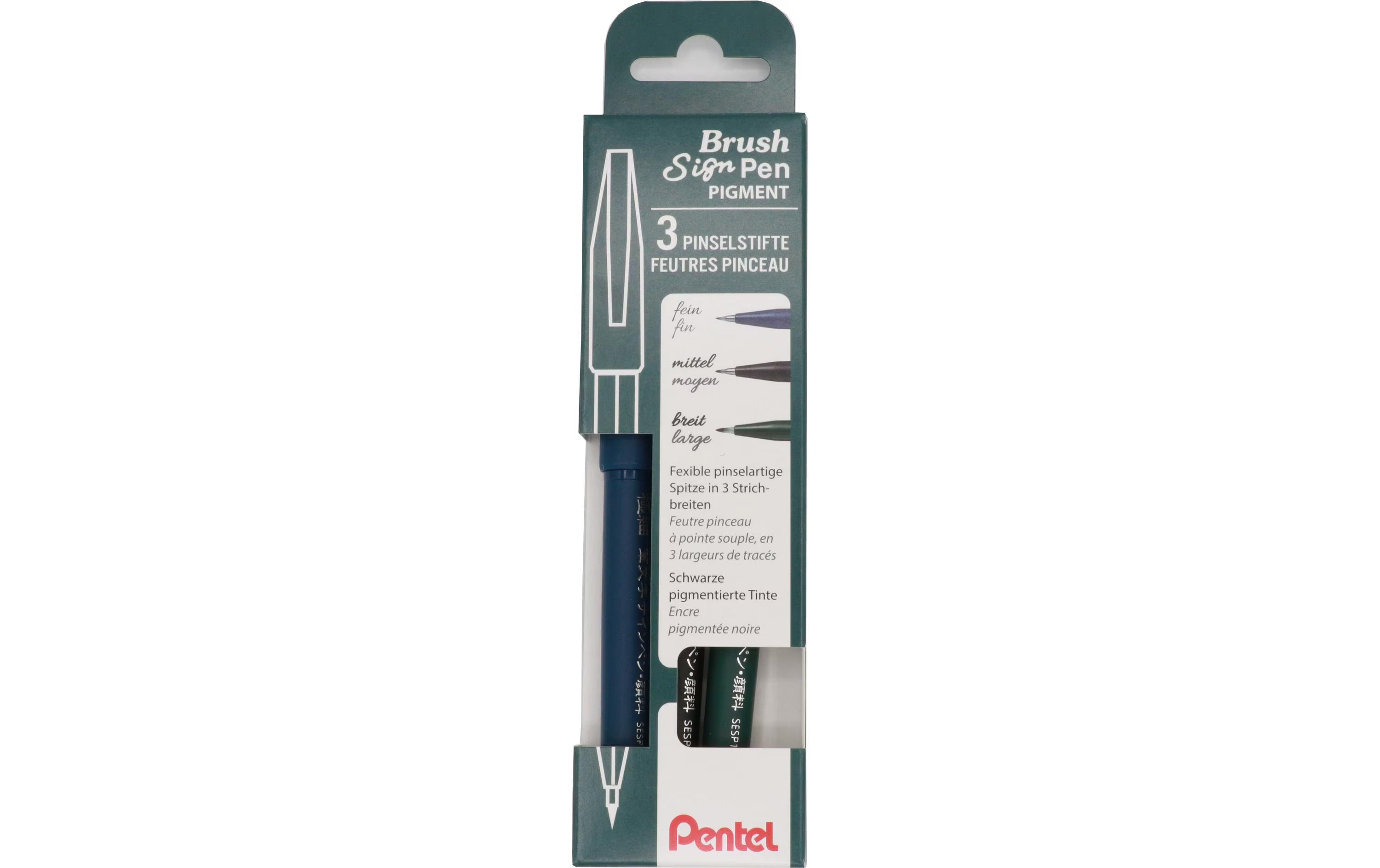 Pentel Brush Sign Pen Pigment schwarz