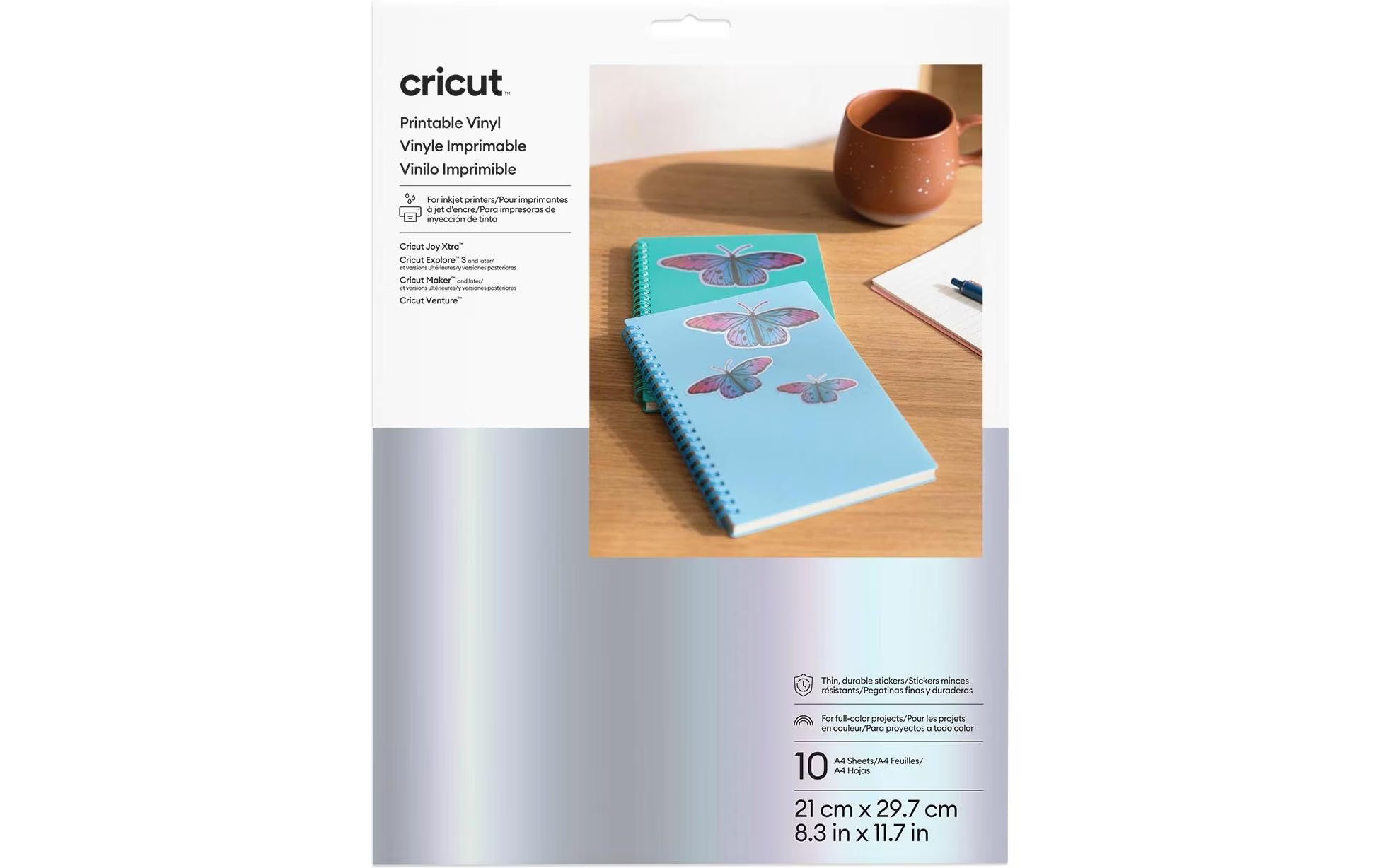 Cricut Vinylfolie Joy Xtra A4 bedruckbar