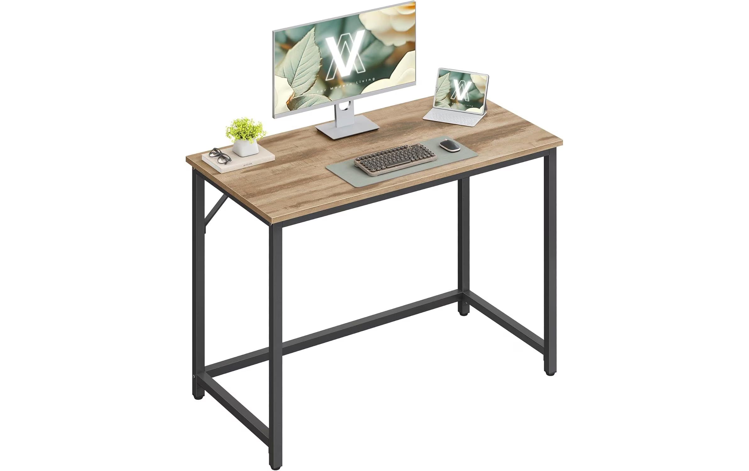 Vasagle Bürotisch braun-schwarz