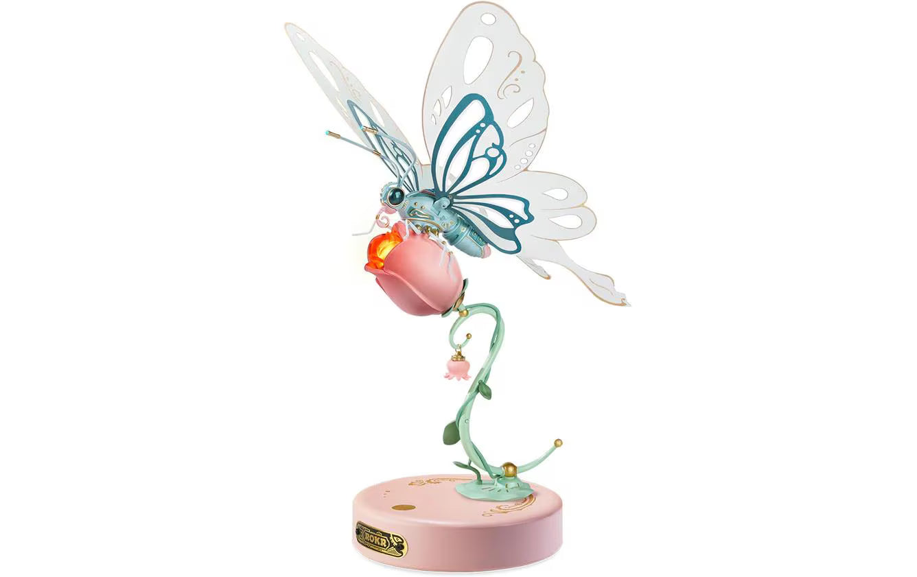 ROKR Mechanischer Rosa Schmetterling