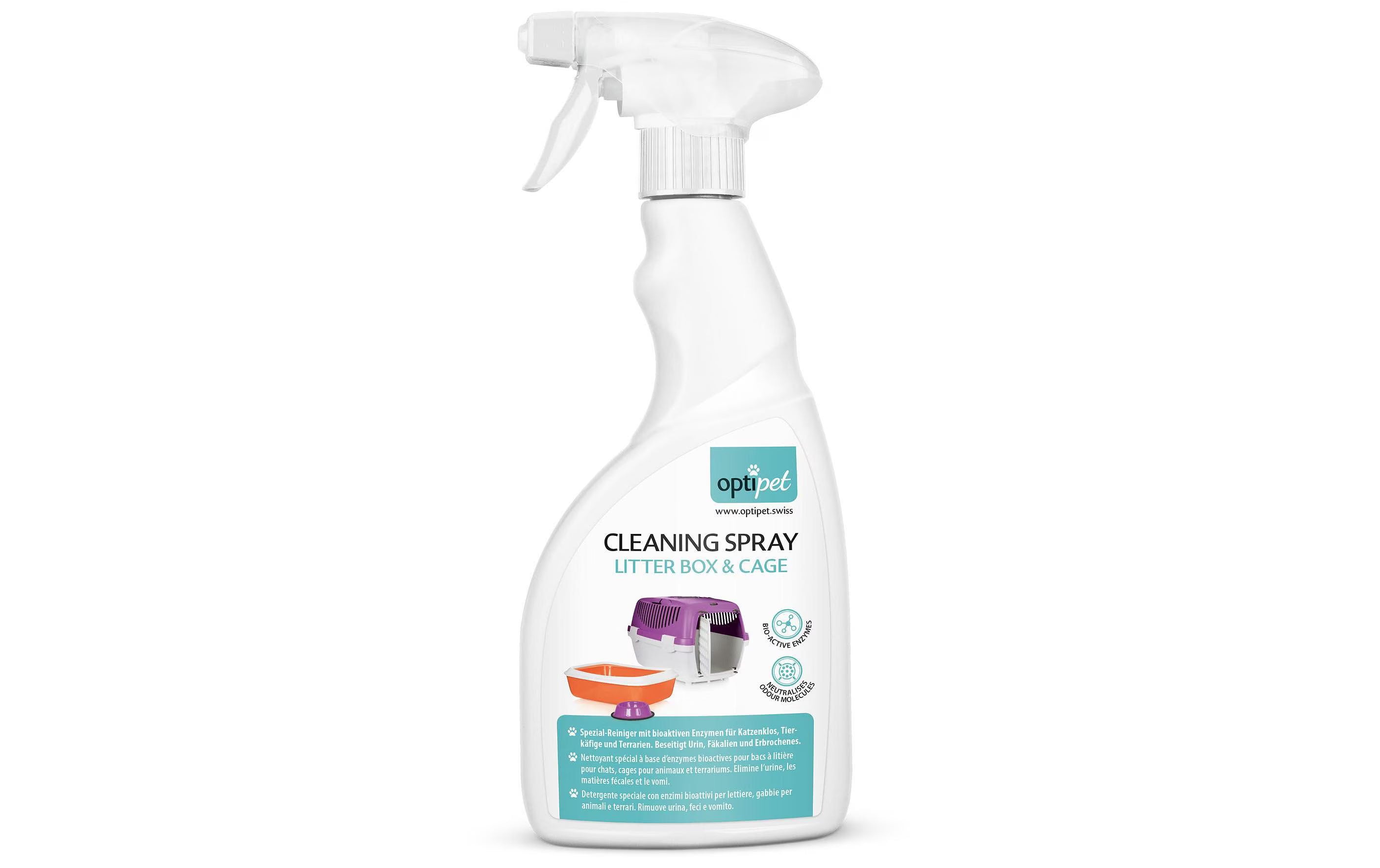 OPTIPET CLEANING SPRAY Litter Box & Cage