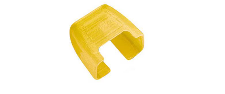 R&M Patchkabel Clips, 20er-Pack, gelb