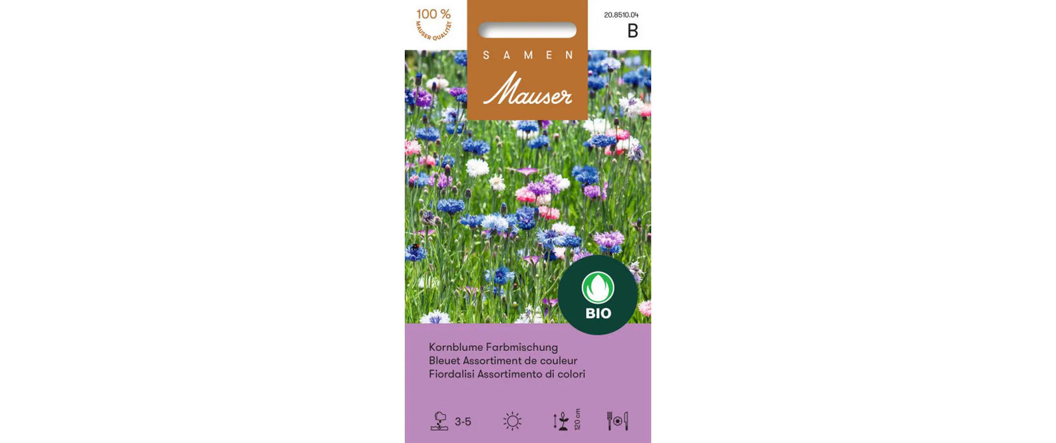 Samen Mauser Kornblume Farbmischung