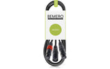 Bemero BAC4142-150BK XLRm - 2x XLRf 1.5m