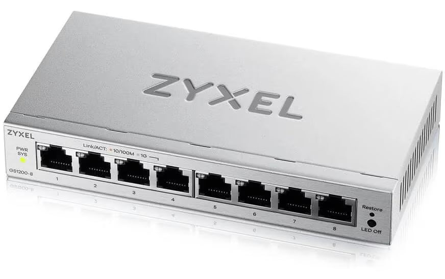 ZyXEL GS1200-8 IPTV v3 8 Port Switch