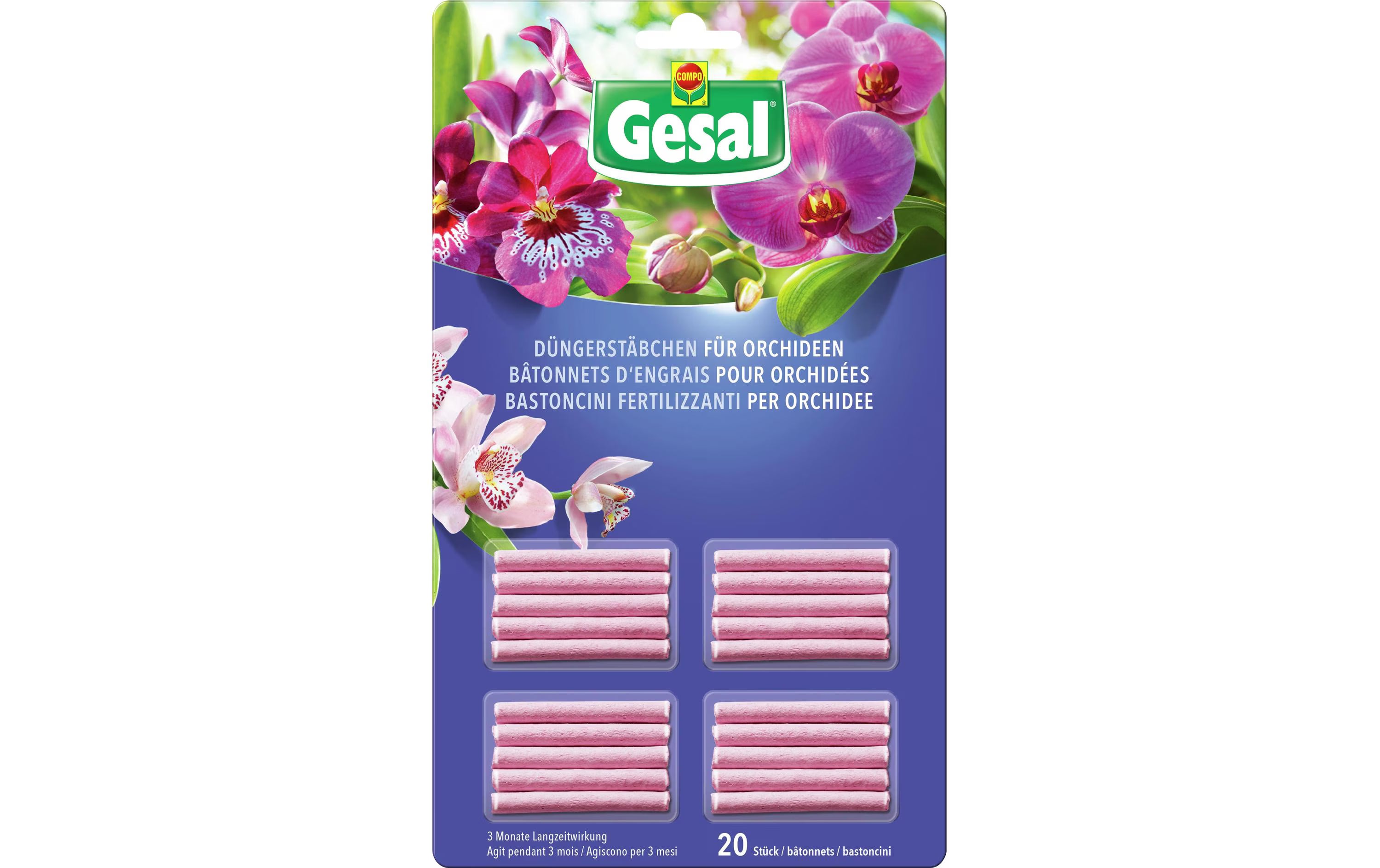 Düngerstäbchen für Orchideen 20 Stück