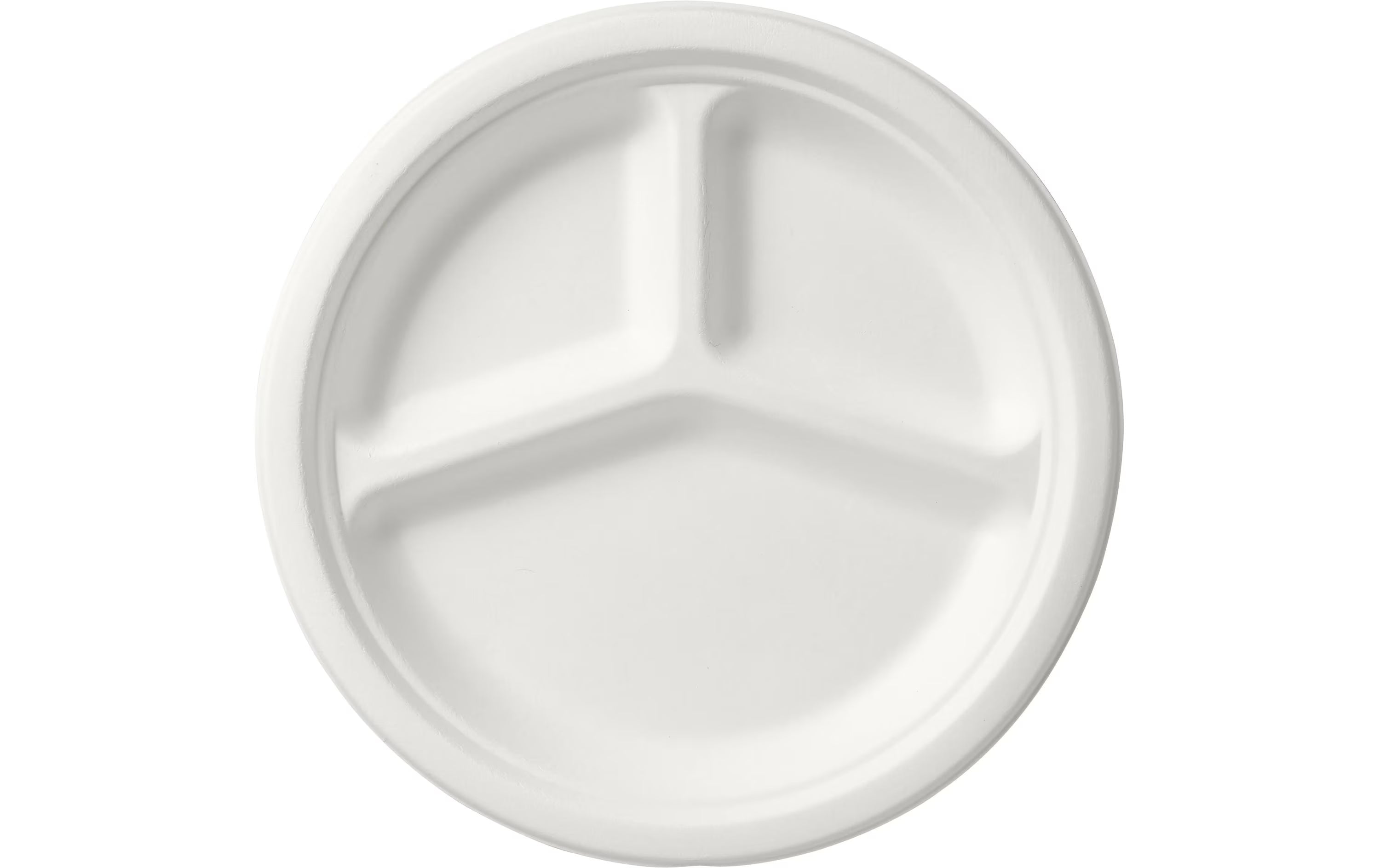 Duni Teller Bagasse weiss 26cm 3-geteilt