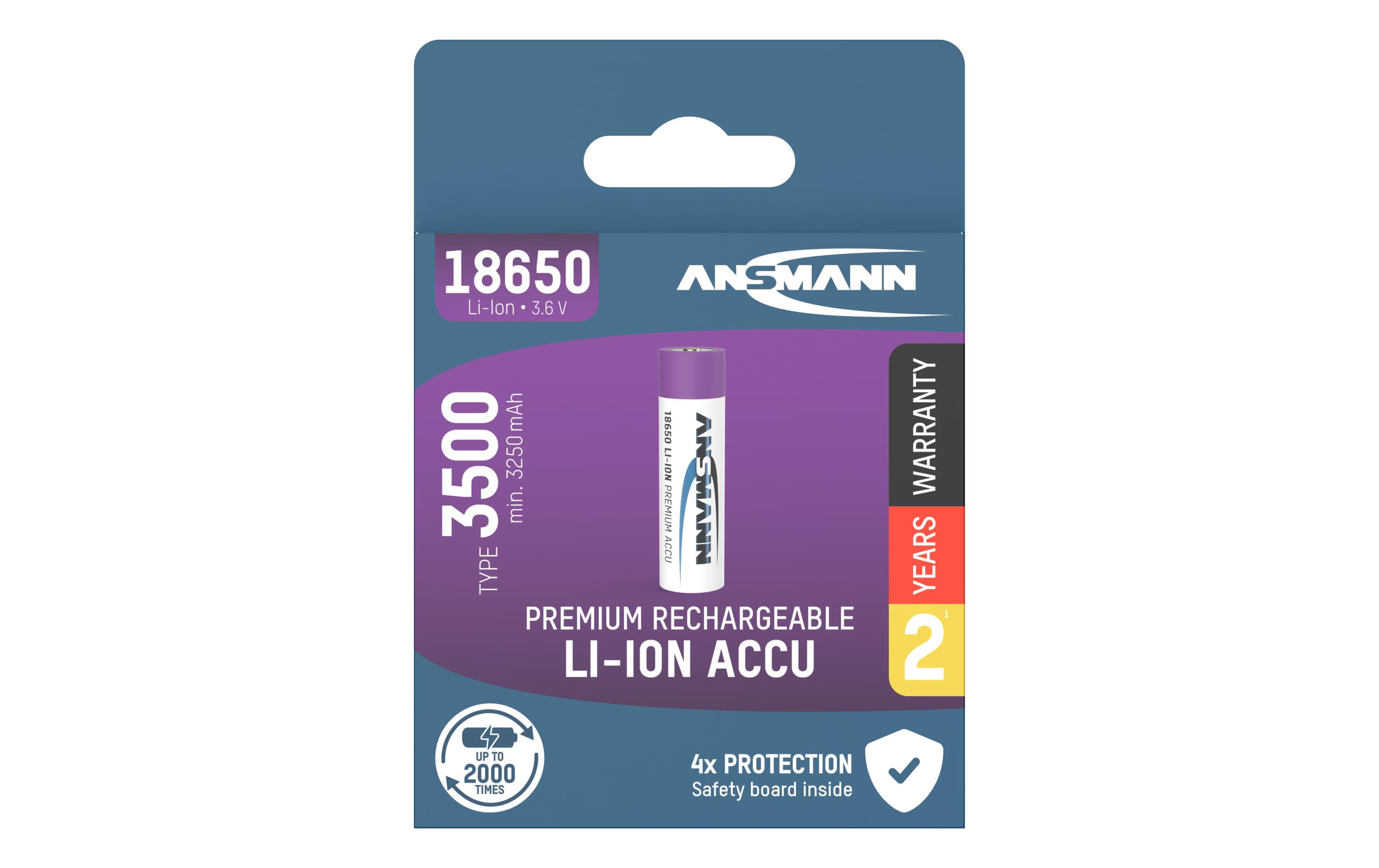 Ansmann Akku Li-Ion 18650 3500mAh