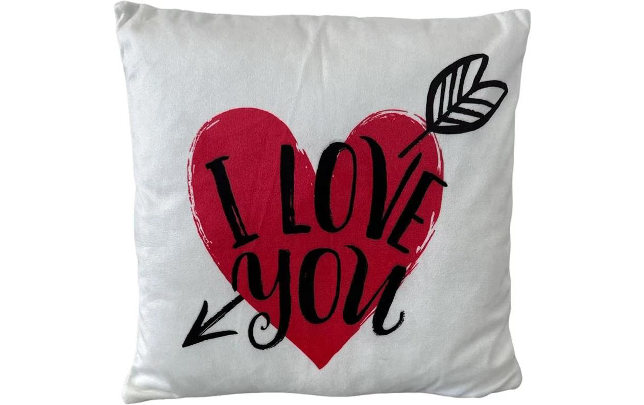 Dameco Kisen gefüllt I love you, 30x30 cm