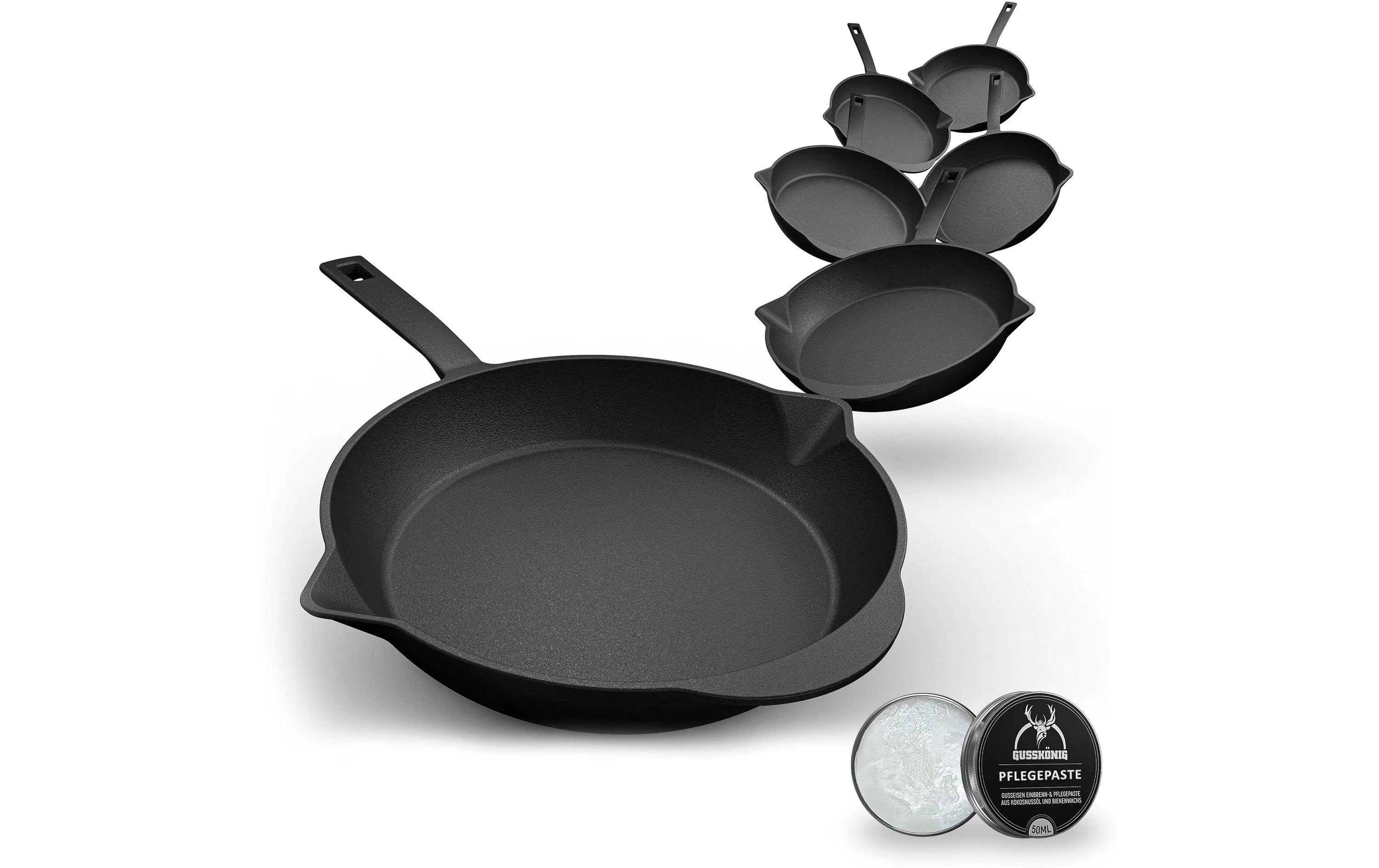 Eingebrannte Mini-Bratpfanne 6 set
