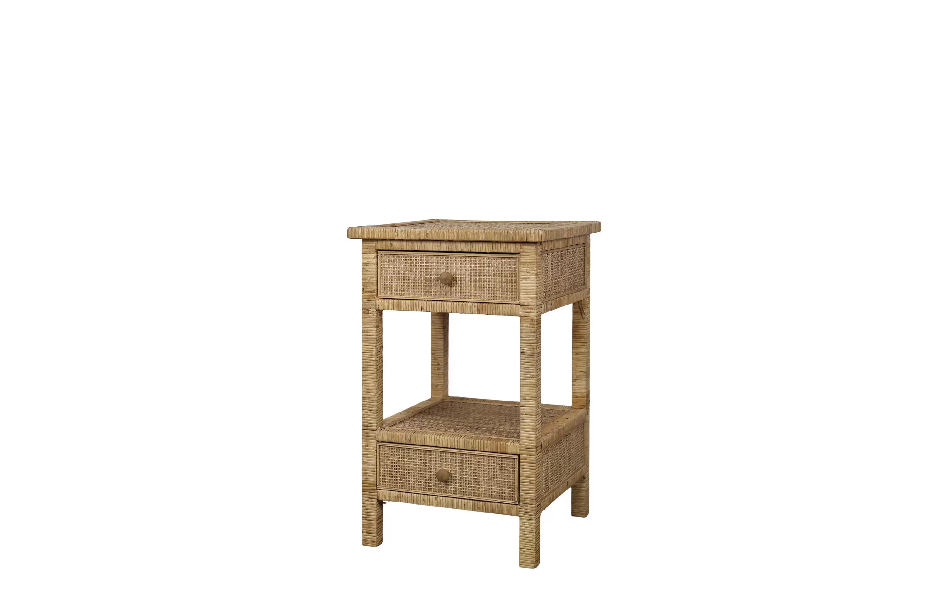 Chic Antique Nachttisch geflochten