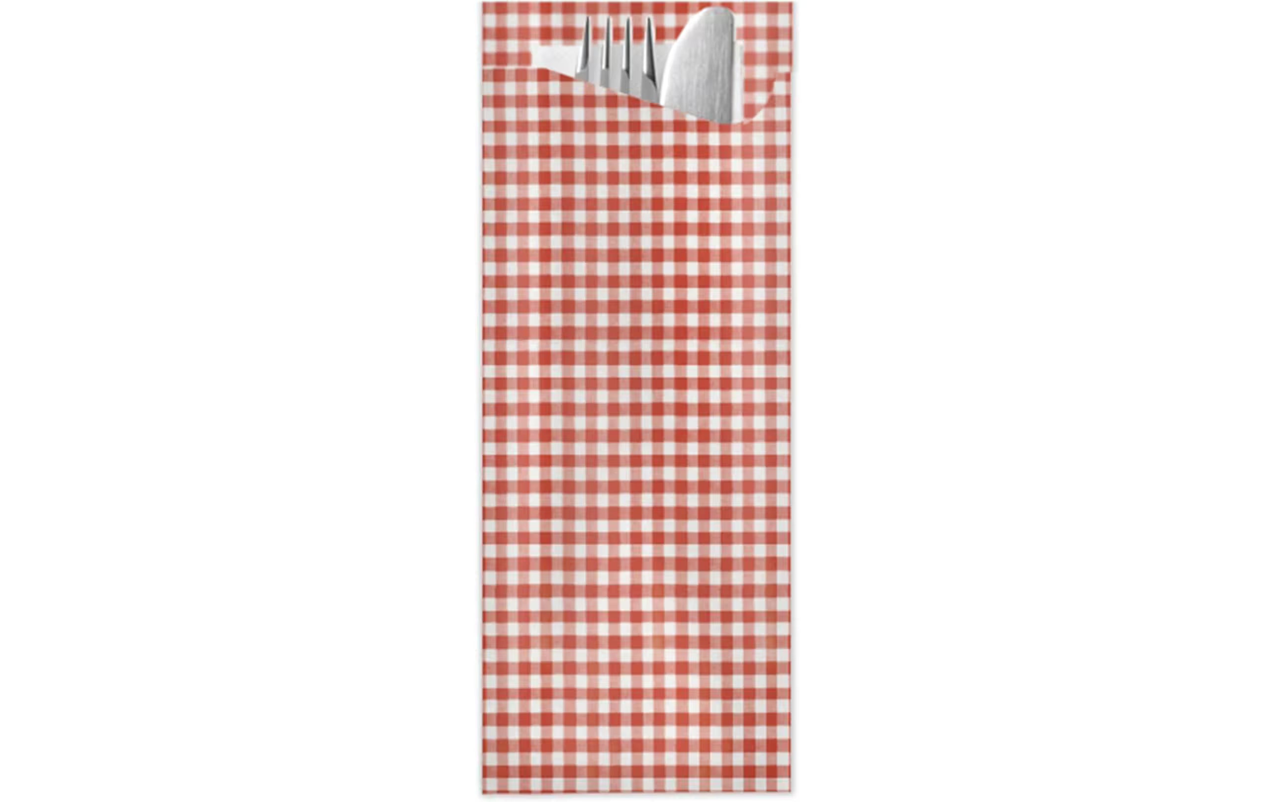 Pochetta Besteckset 100 Stk., Rot-Weiss