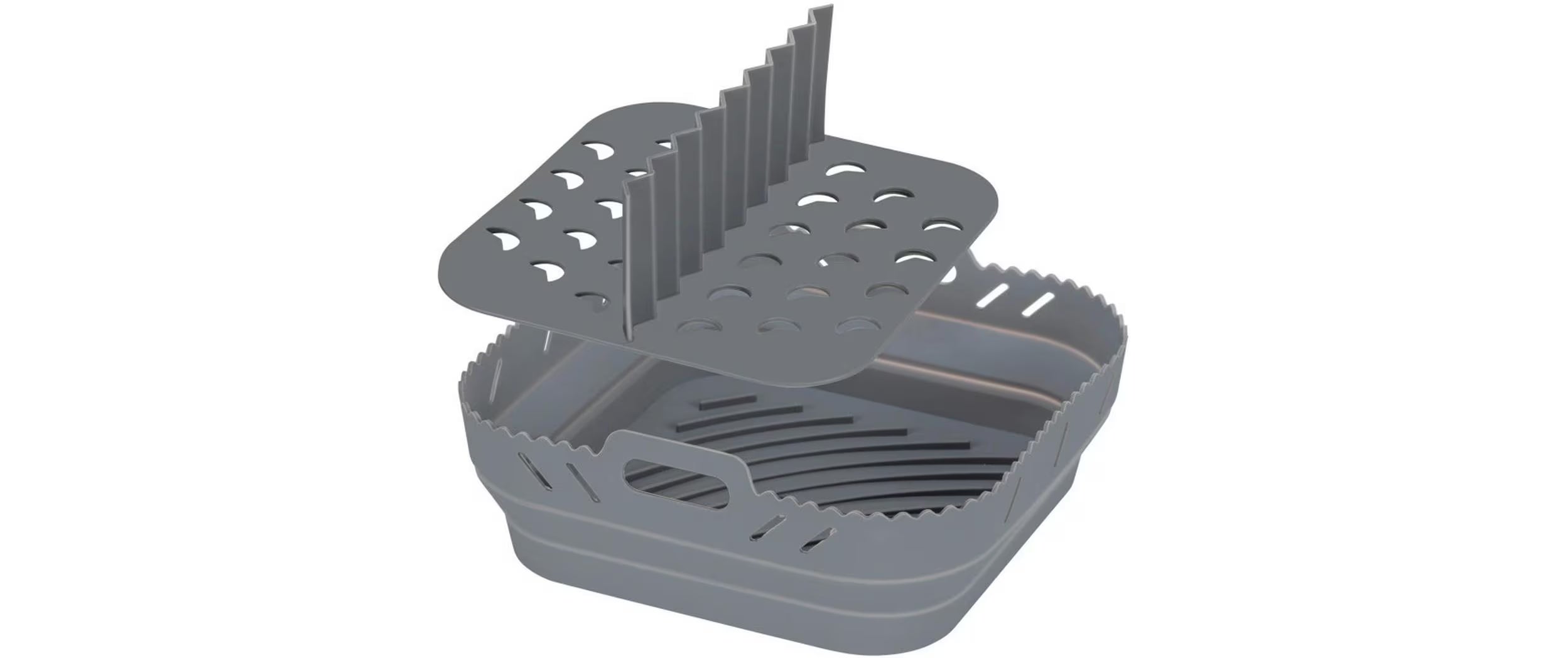 Wenko Backeinsatz Airfryer Eckig rund