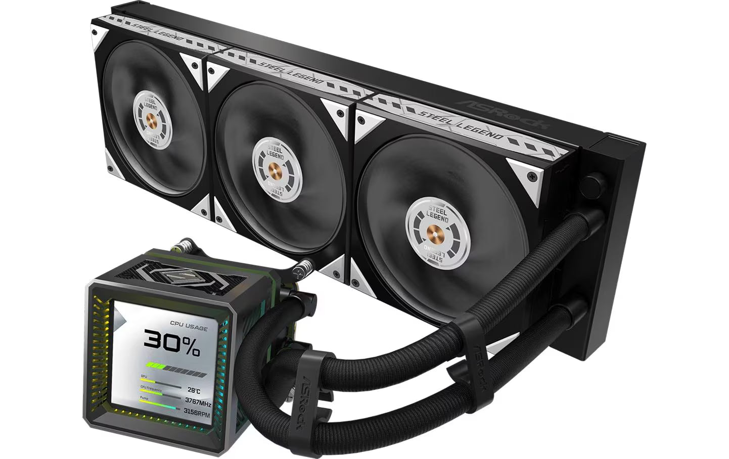 ASRock Steel Legend Dark 360 LCD