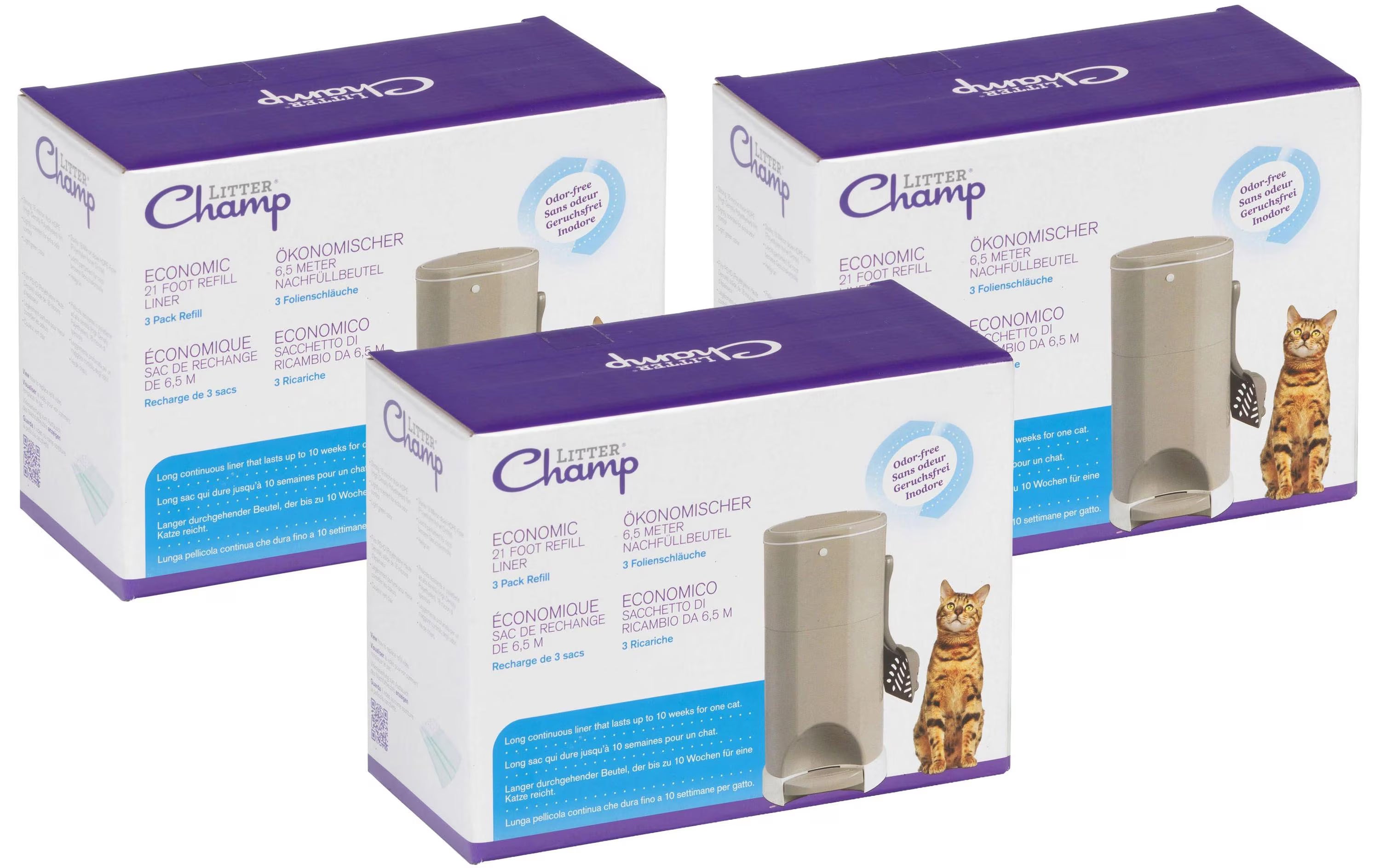 Litter Champ Nachfüllbeutel 2x 3er Pack