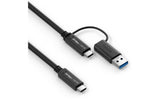 Purelink USB-Kabel C-C, 0.5m, USB-A Aufsatz