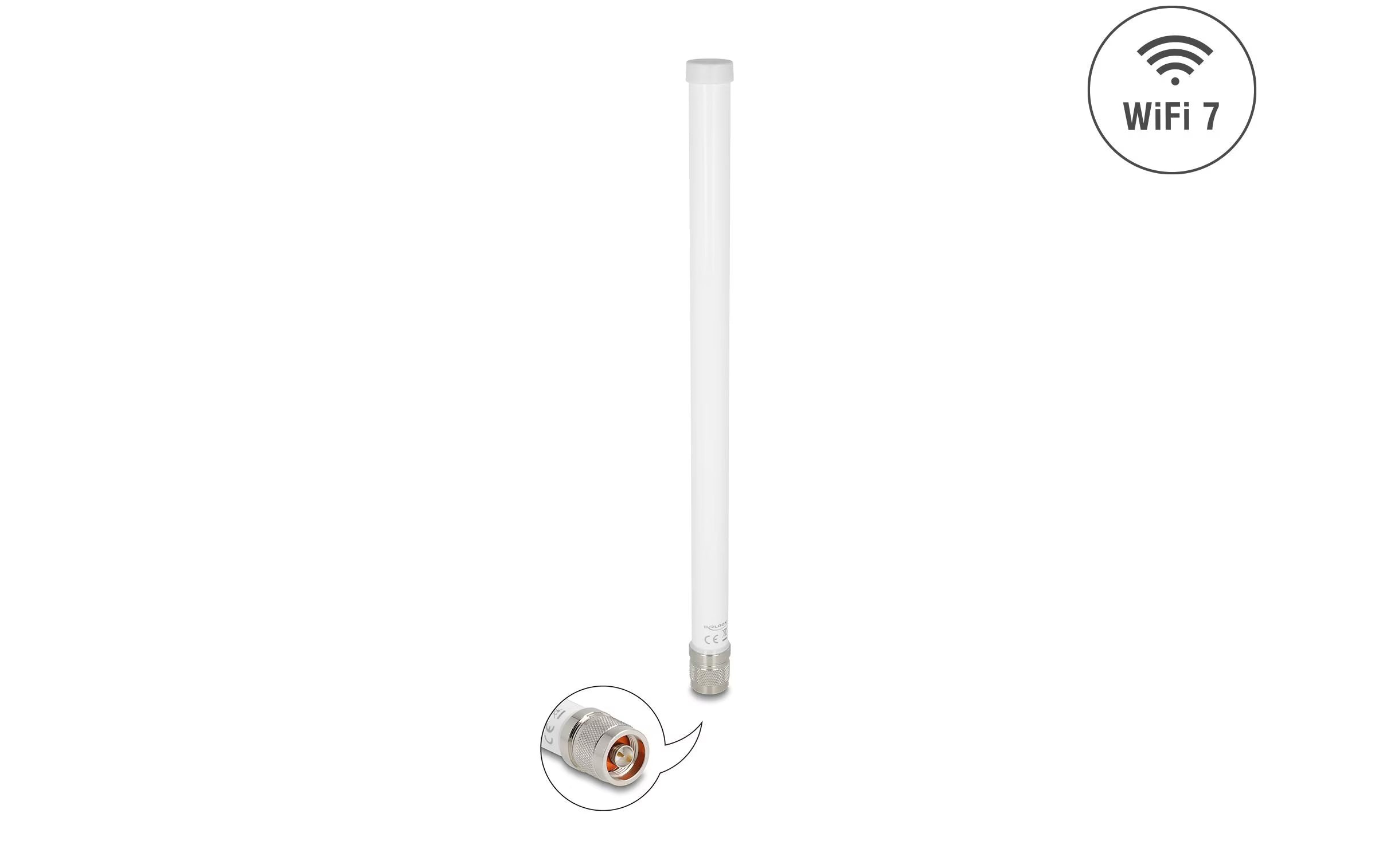 Delock WiFi 7 Antenne N Stecker 6,6 dBi