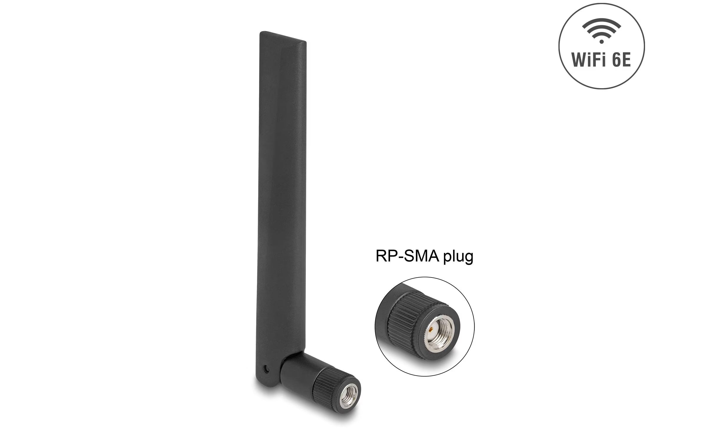 Delock WiFi 6E Antenne RP-SMA St 3 dBi