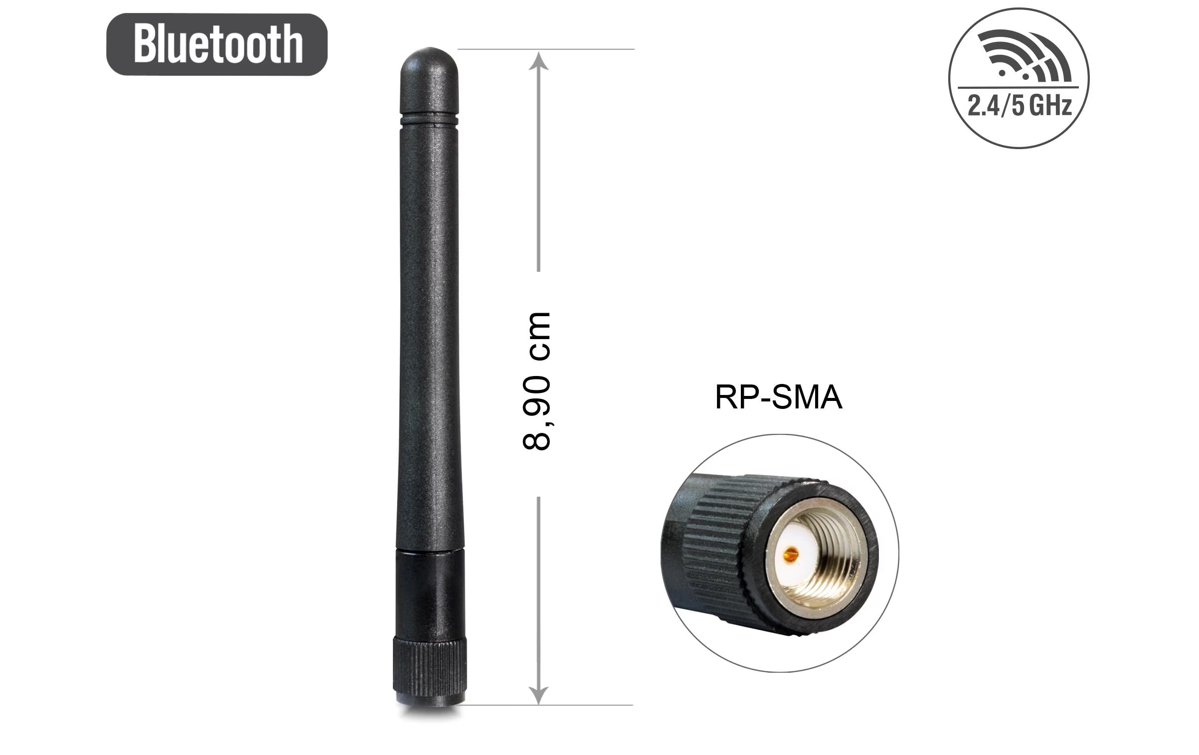 Delock WLAN 802.11 ac Antenne RP-SMA St