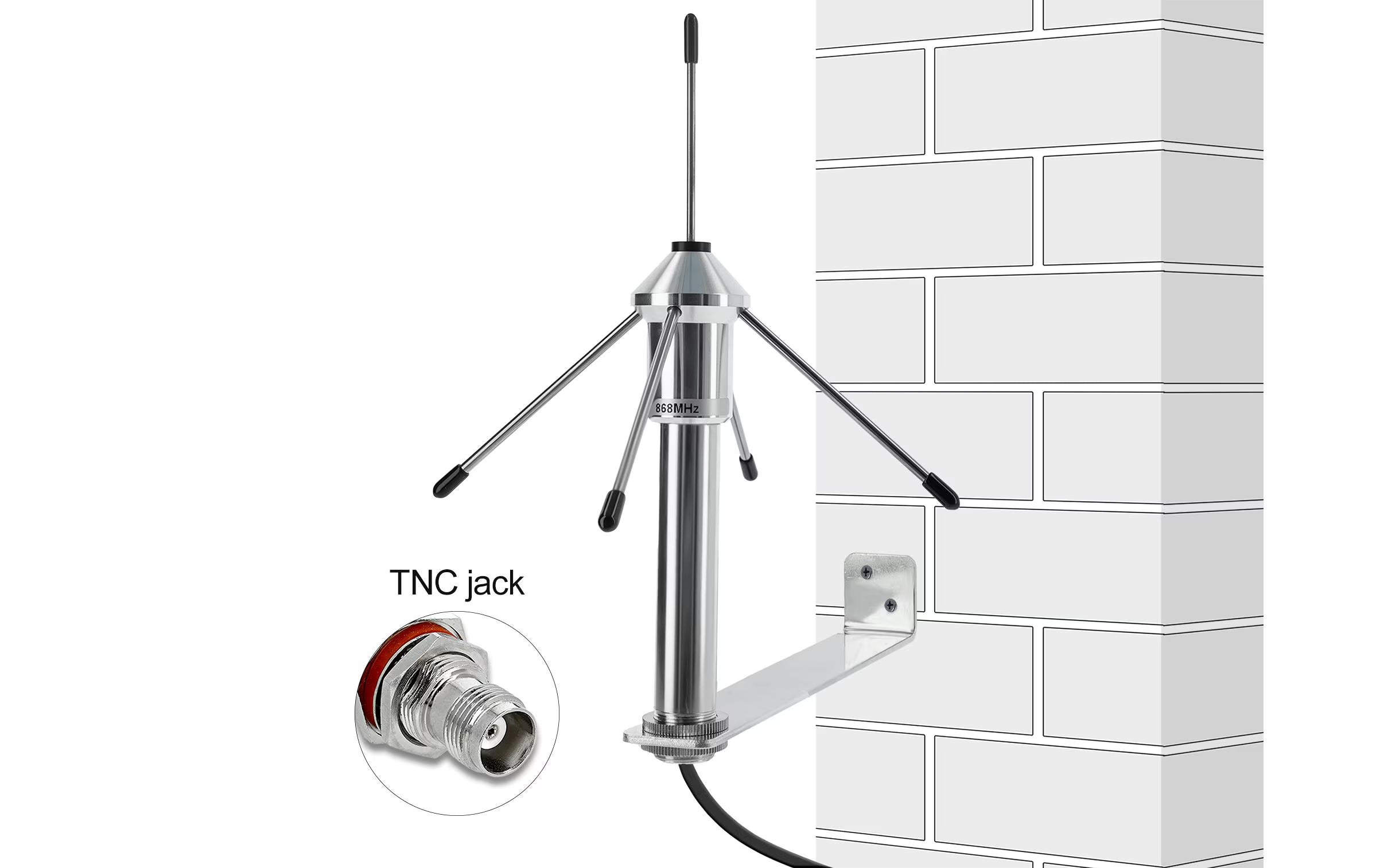 Delock LPWAN 868 MHz Antenne TNC Bu