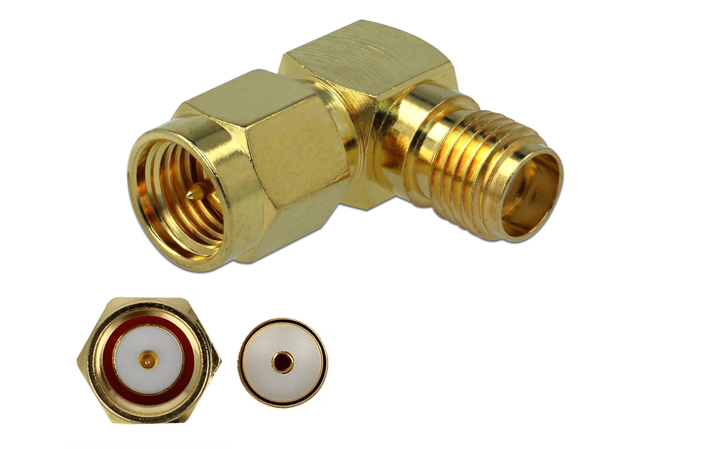Delock Adapter SMA St zu SMA Bu 90° 3 GHz
