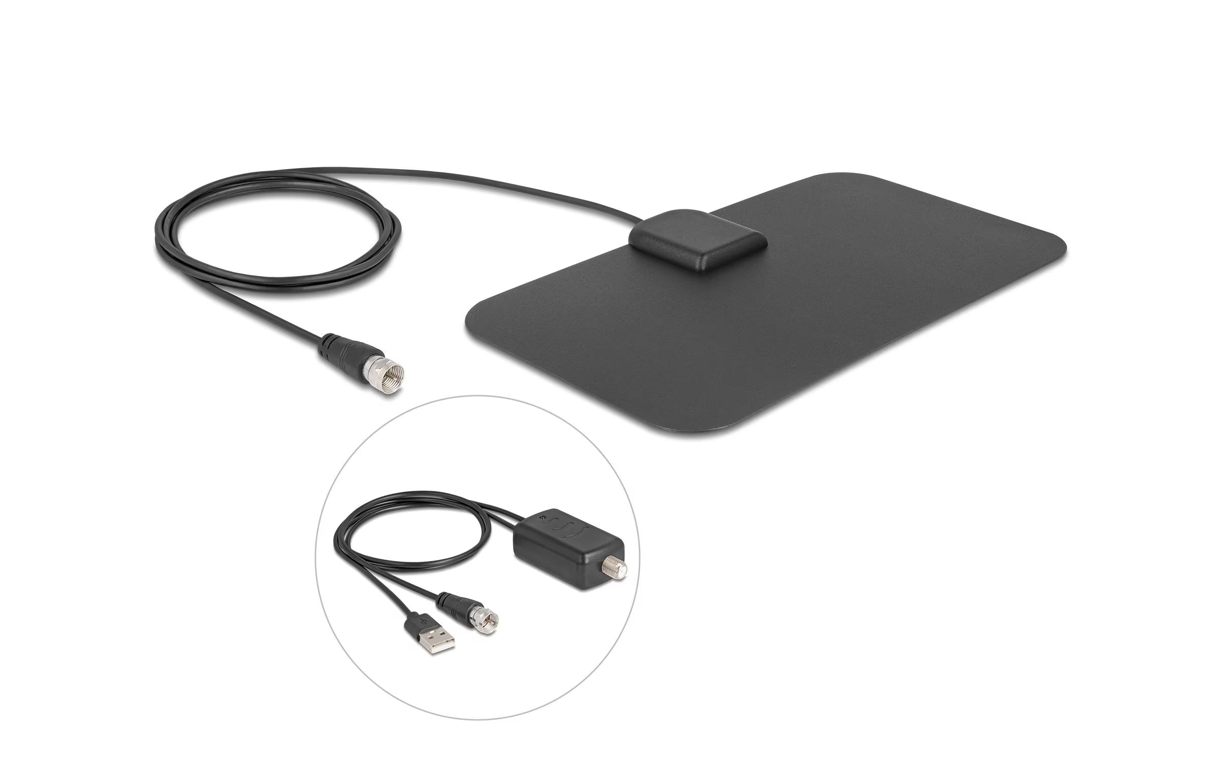 Delock DAB+ DVB-T2 Antenne5 - 25 dB aktiv