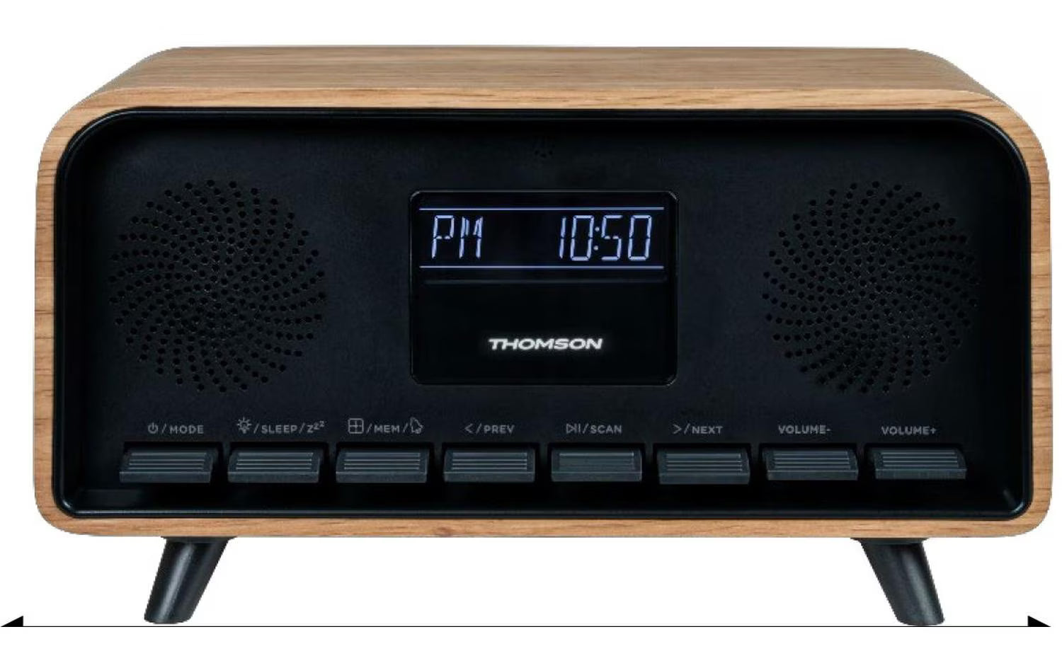 Thomson Radiowecker RT850DABBT blk/wood